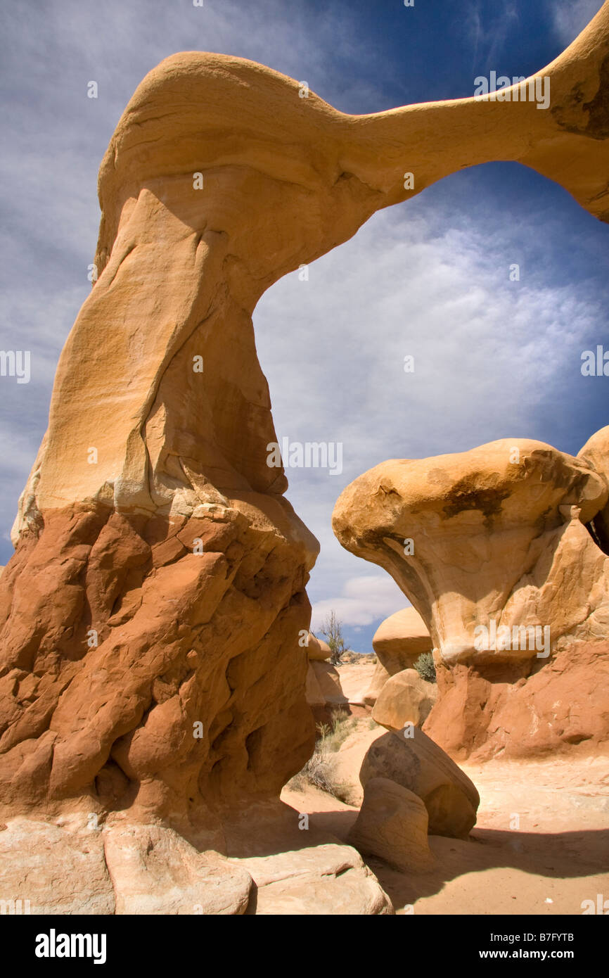 An arch at Devils Garden along the Hole int the Rock Road in Grand ...