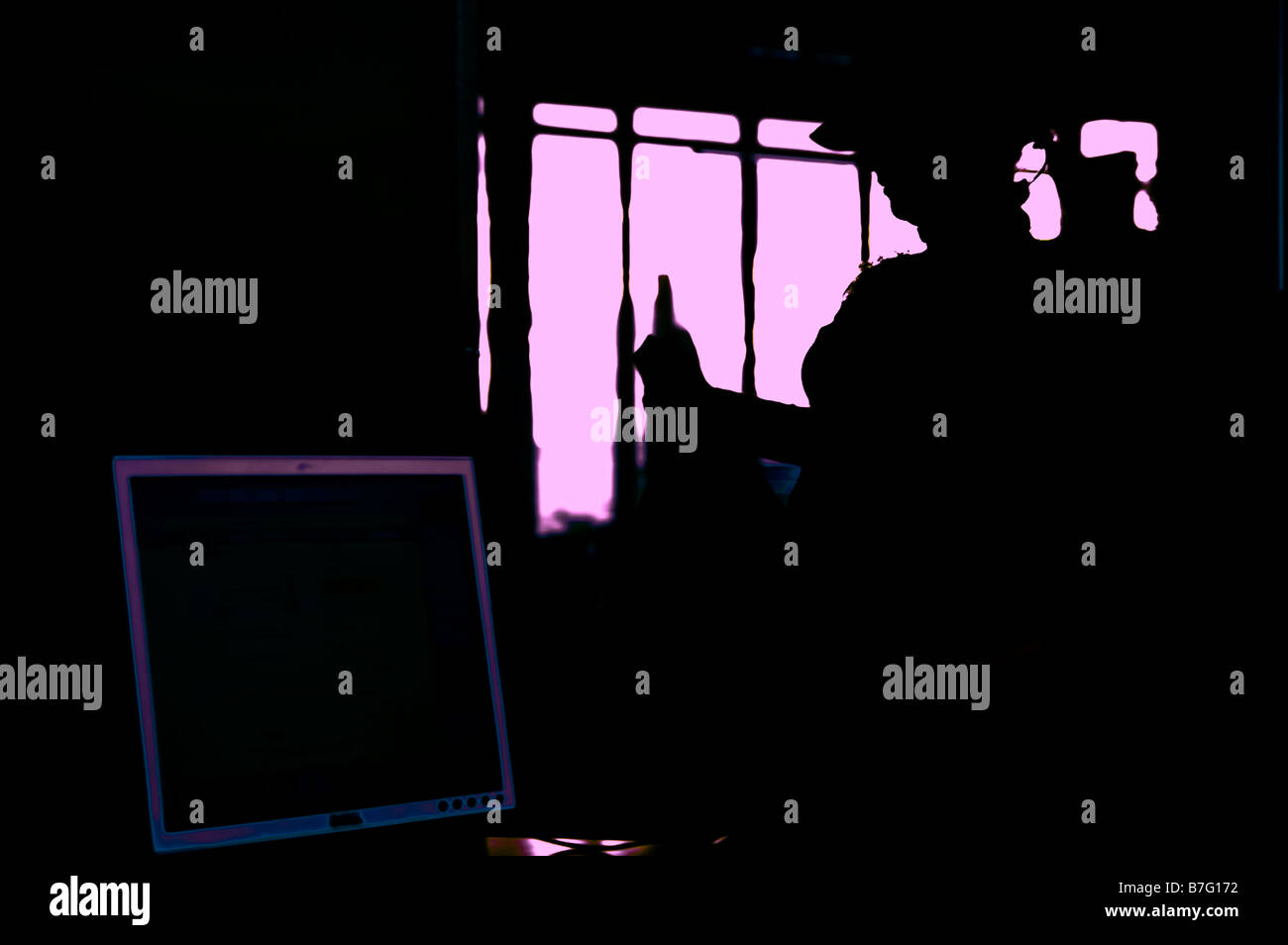 Airport silhouette hi-res stock photography and images - Alamy