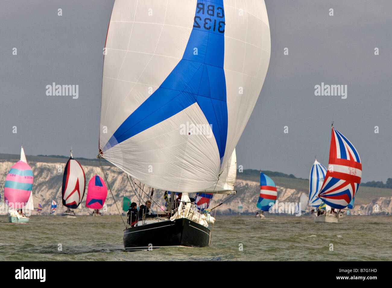 Round the Island Race, Isle of Wight Stock Photo Alamy