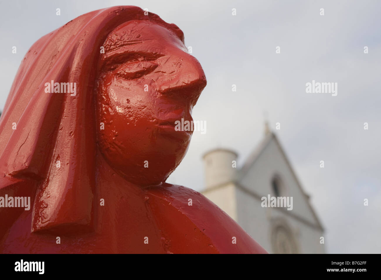 Modern nativity Sculpture in Assisi, Italy Stock Photo Alamy