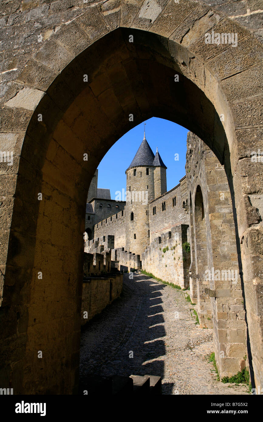 The medieval city of Carcassonne in France Stock Photo - Alamy