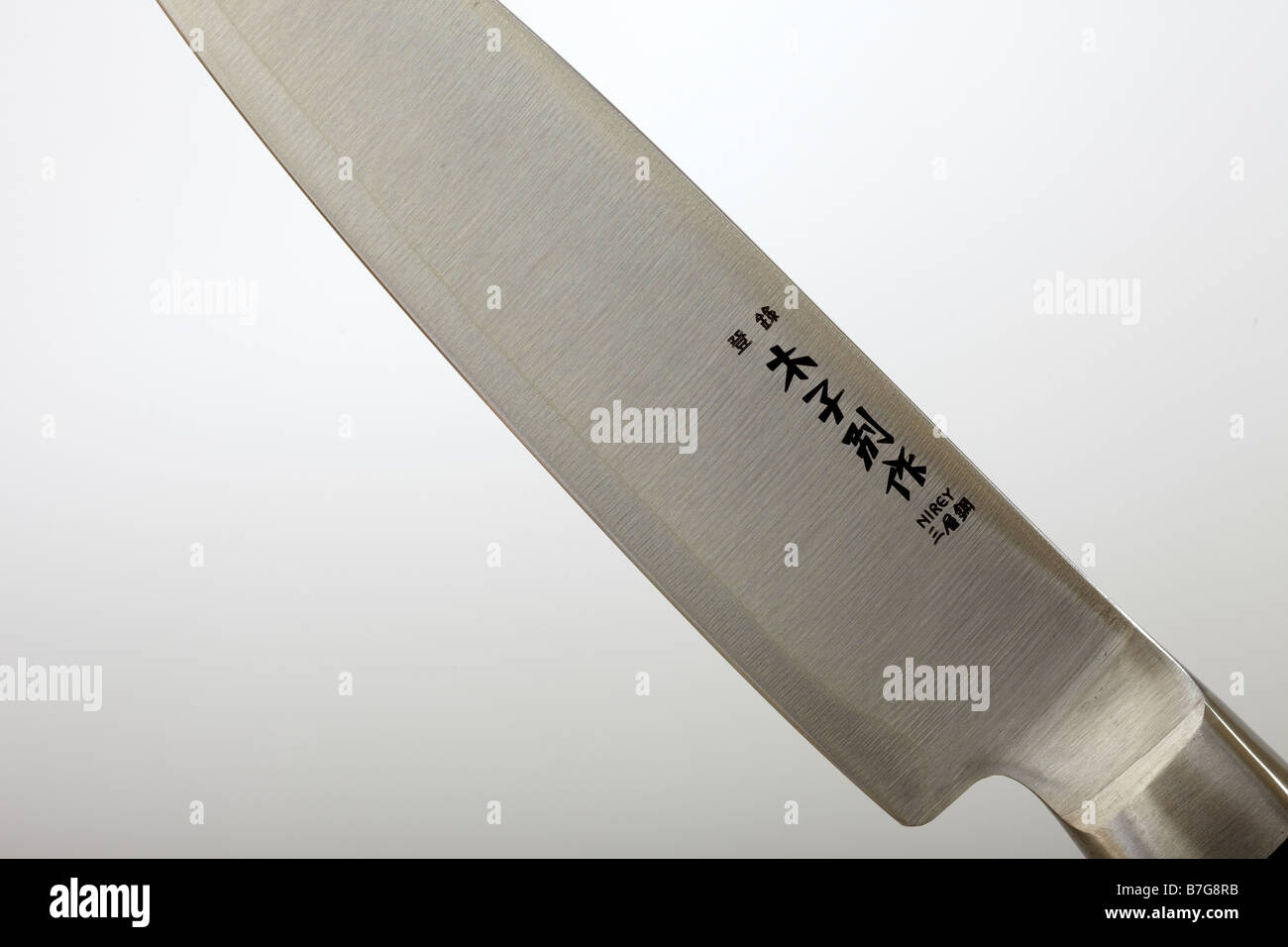Japanese Kitchen Knife Stock Photo Alamy