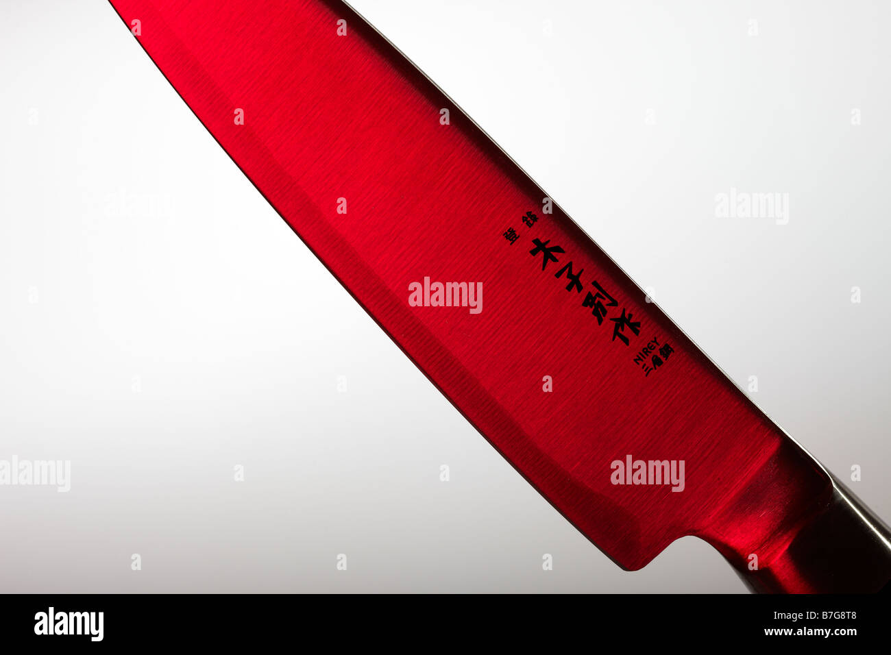Japanese Kitchen Knife Stock Photo Alamy