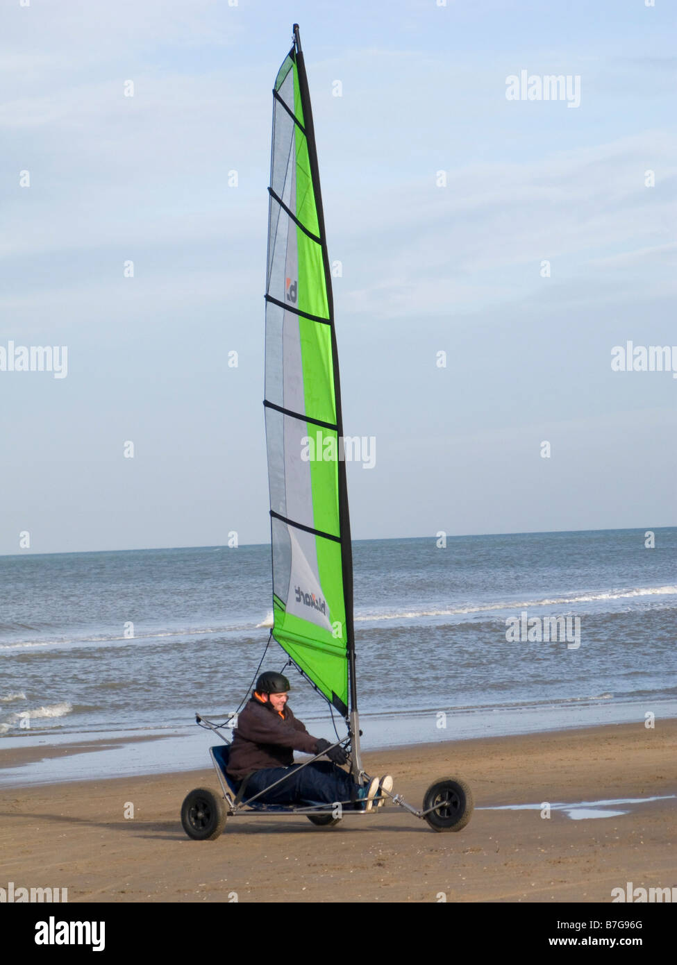 Land Windsurfing, Scheveningen, The Hague, Netherlands Stock Photo Alamy