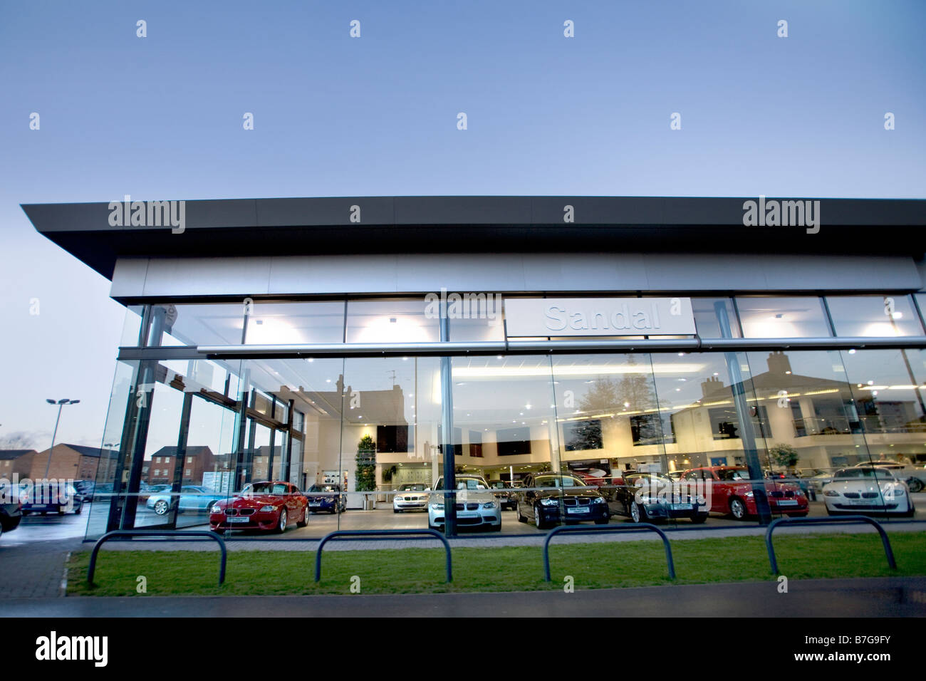 BMW showroom in Sandal Stock Photo