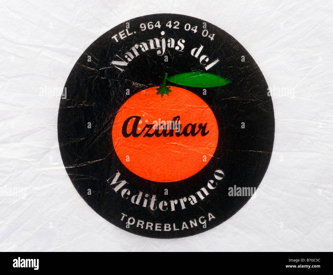 Printed ephemera / Citrus fruit wrapper from Spain Orange Fruit