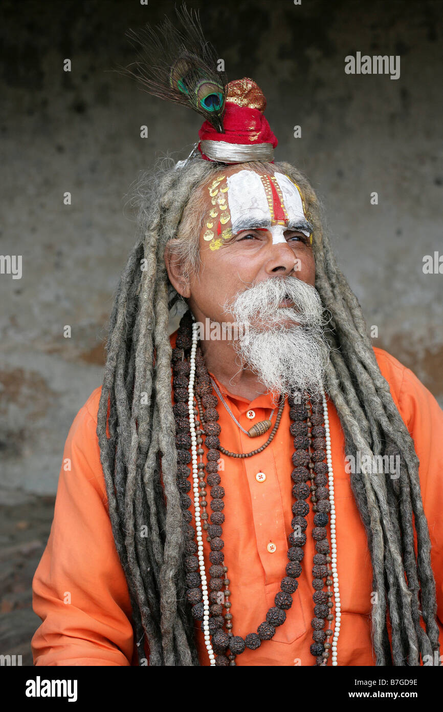 Old Man Long Hair Stock Photo 21874650 Alamy