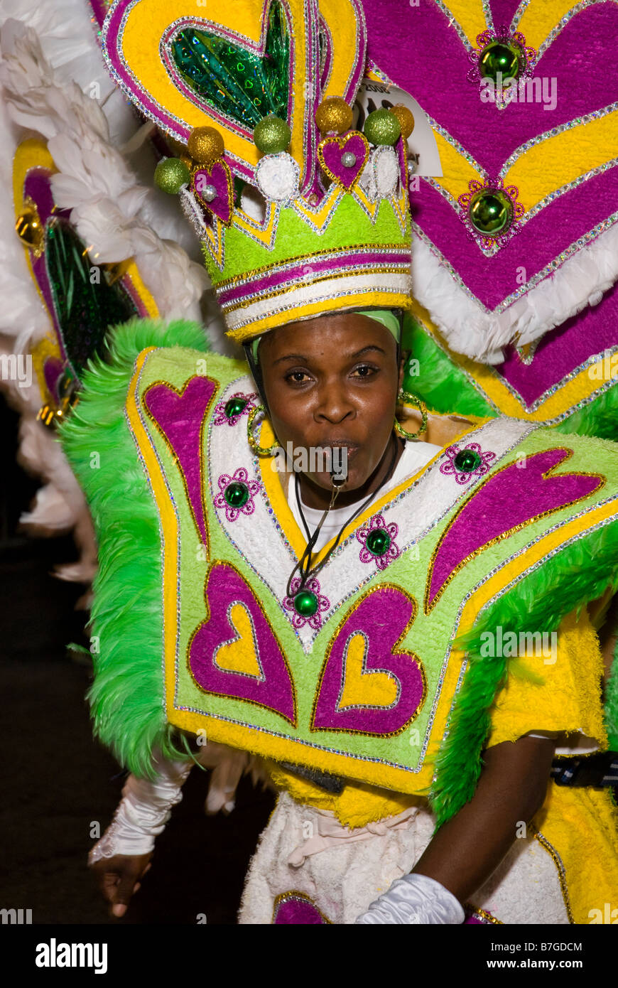 Female Junkanoo Dancer Boxing Day Parade Nassau Bahamas Stock Photo Alamy