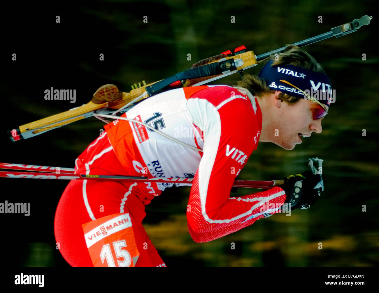 SVENDSEN Emil Hegle Norwegen Biathlon Weltcup 12 5 km Verfolgung Maenner  Ruhpolding 13 01 2008 Stock Photo - Alamy