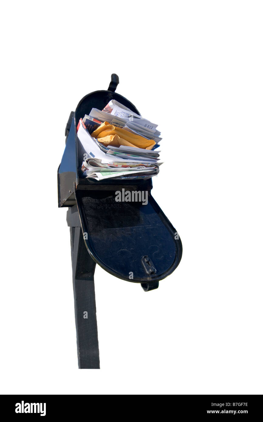 Mailbox overflowing junk mail hires stock photography and images Alamy