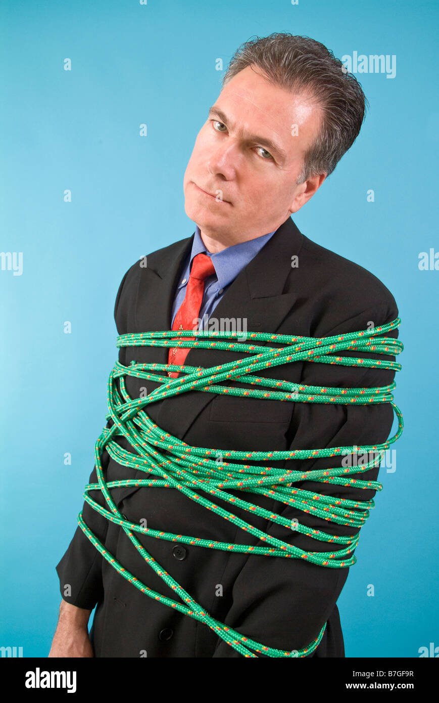Tied down restrained hires stock photography and images Alamy