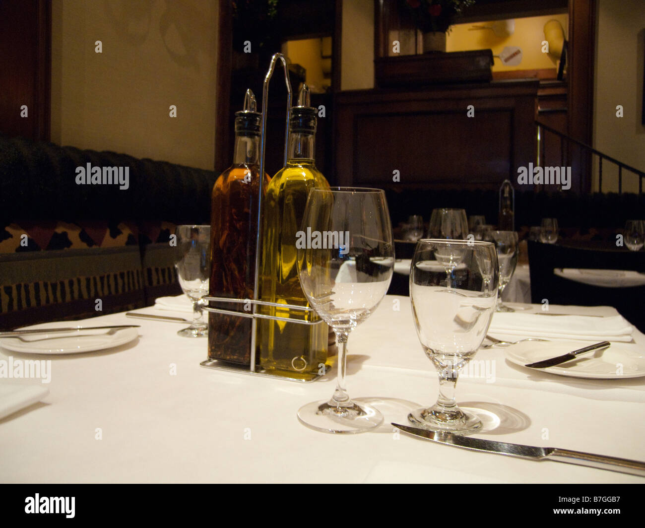 Ready for a quiet lunch for two Stock Photo