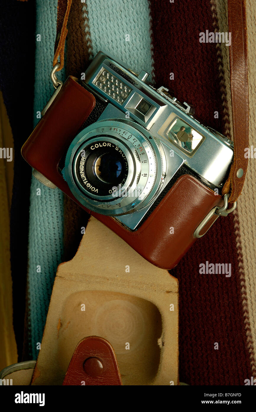 35mm Rangefinder camera 1950/60's   -  Voigtlander Vitomatic II Stock Photo
