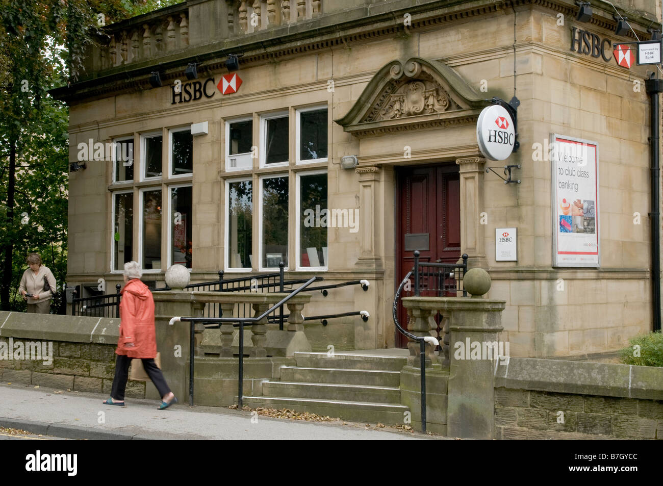 A high street branch of the HSBC bank. Stock Photo