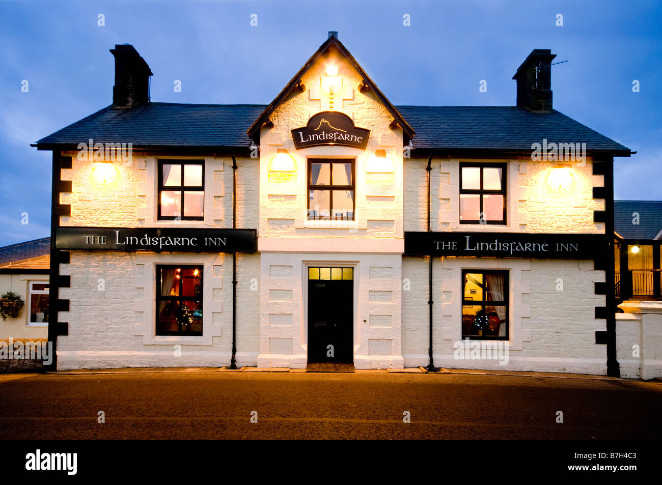 The Lindisfarne Inn at Beal Stock Photo