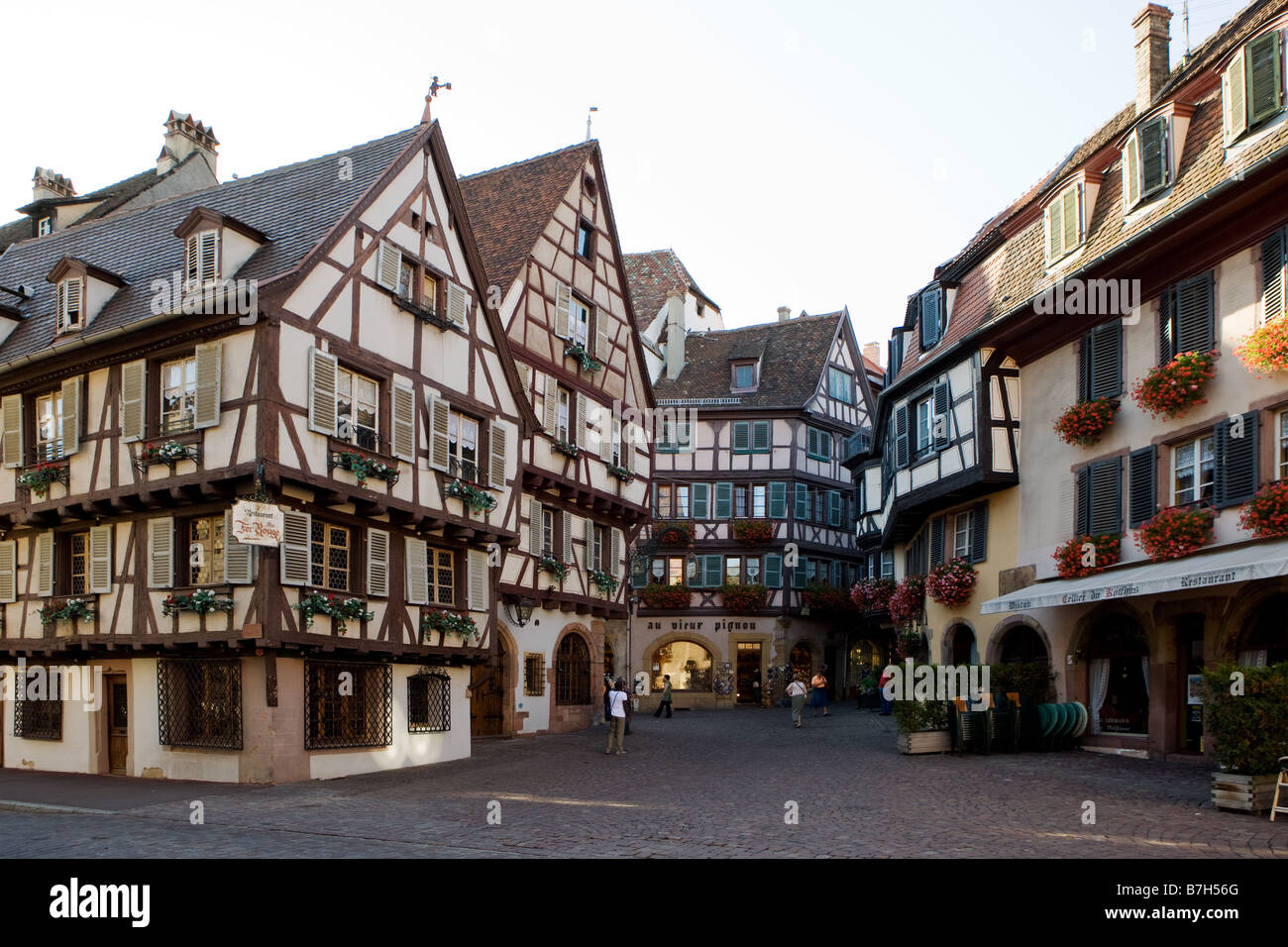The city Colmar from the 13th century Stock Photo