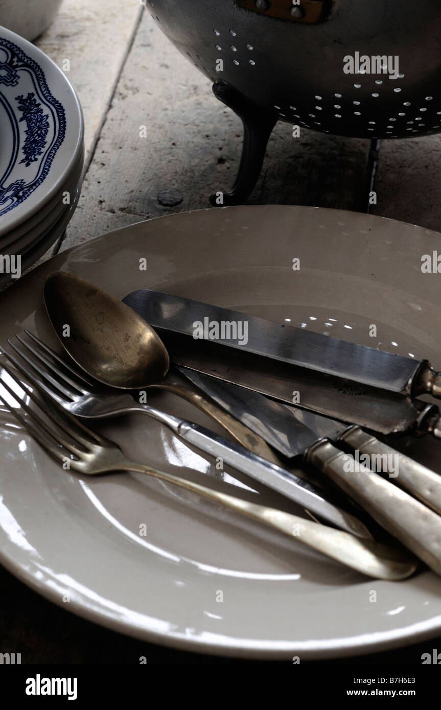 A selection of antique Italian cooking utensils Stock Photo Alamy