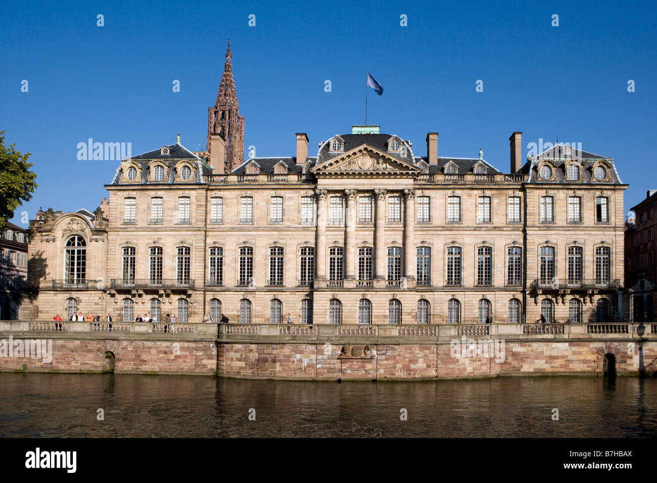 Shutterstock Palacio Rohan Palais Rohan and in the background the cathedrale Notre Dame Stock ...
