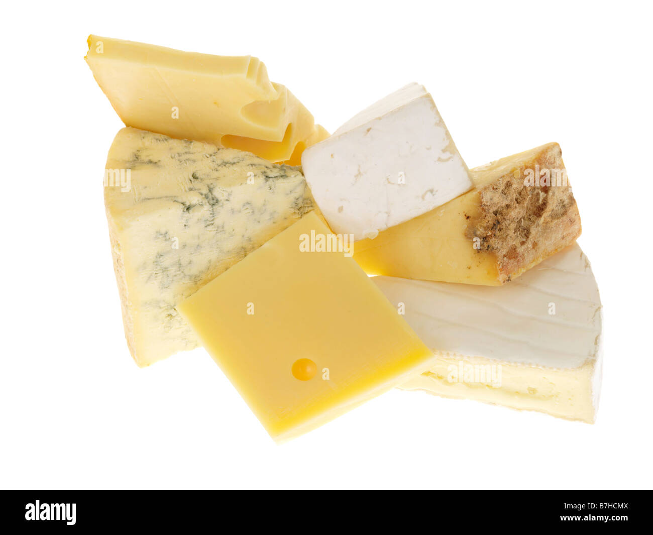 Stack of Cheeses Stock Photo Alamy