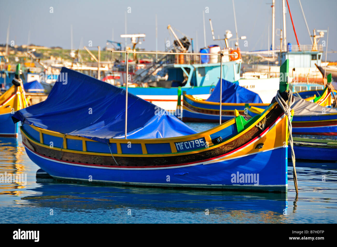 colorful boats Stock Photo