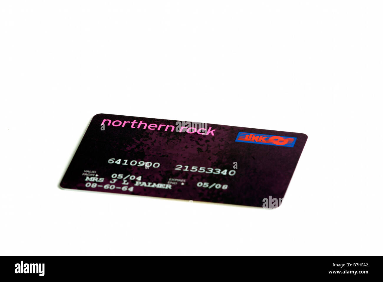 Northern Rock Credit card Stock Photo