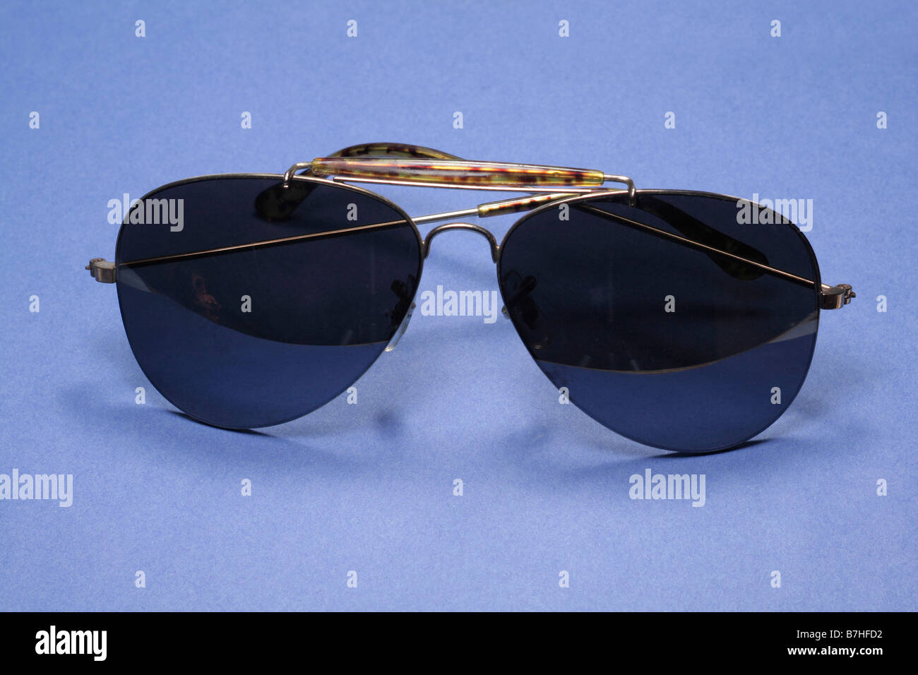 Aviator style sunglasses Stock Photo
