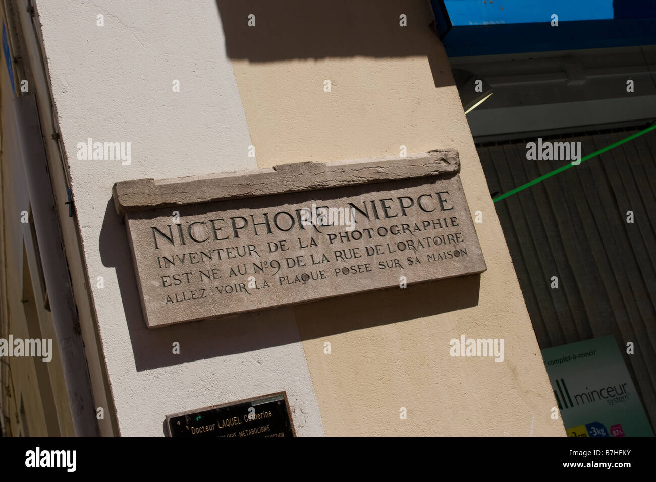 Nicephore Niepce inventeur de la Photographie, Chalon sur Saone Burgandy France EU. Stock Photo