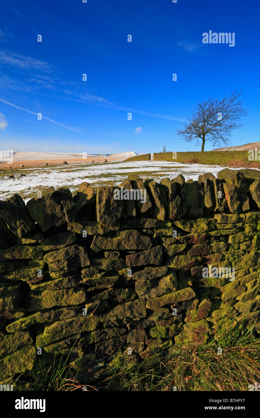 Winter in the Upper Colne Valley towards March Hill, Marsden, West