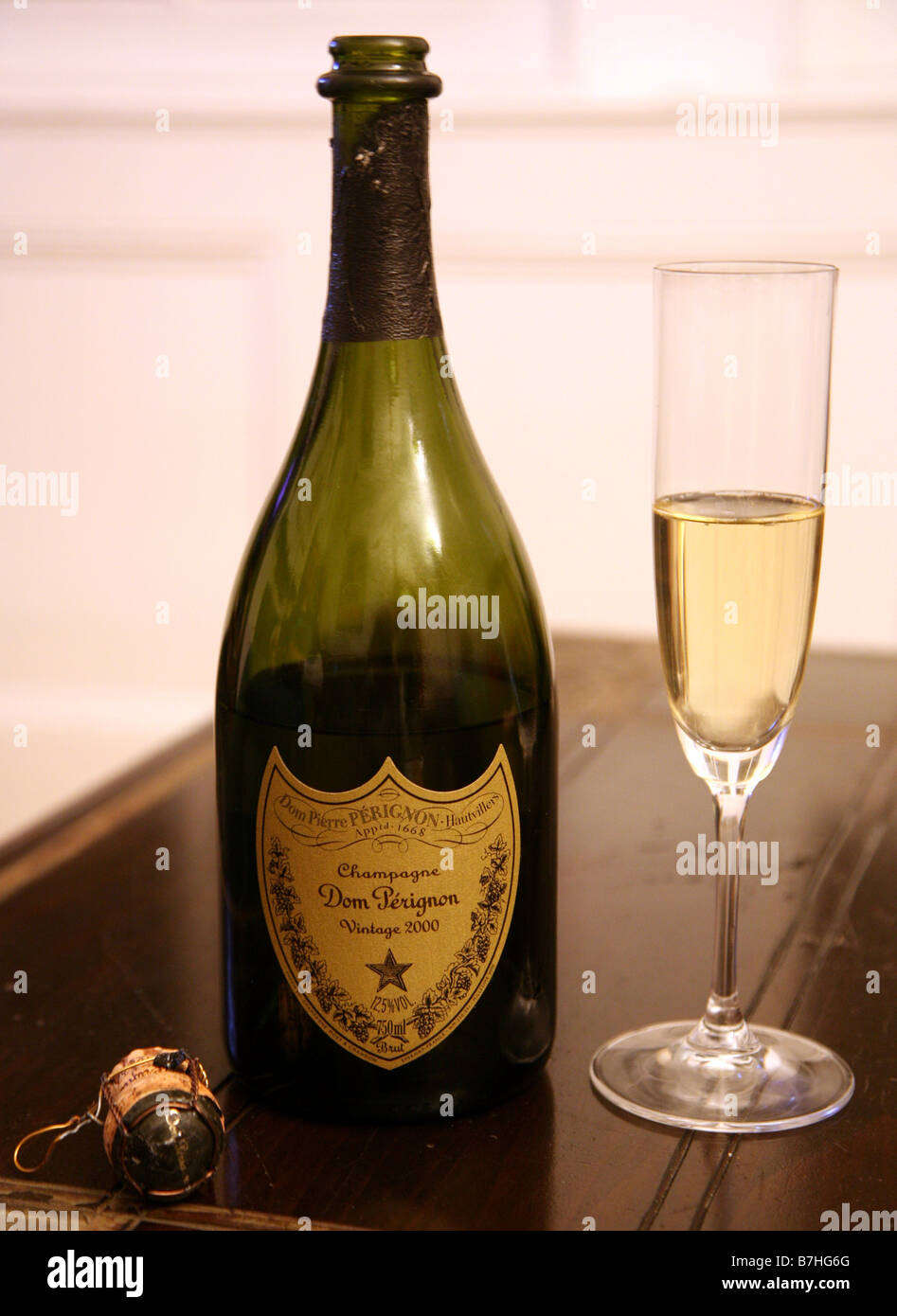 Dom Perignon Champagne bottle Stock Photo - Alamy