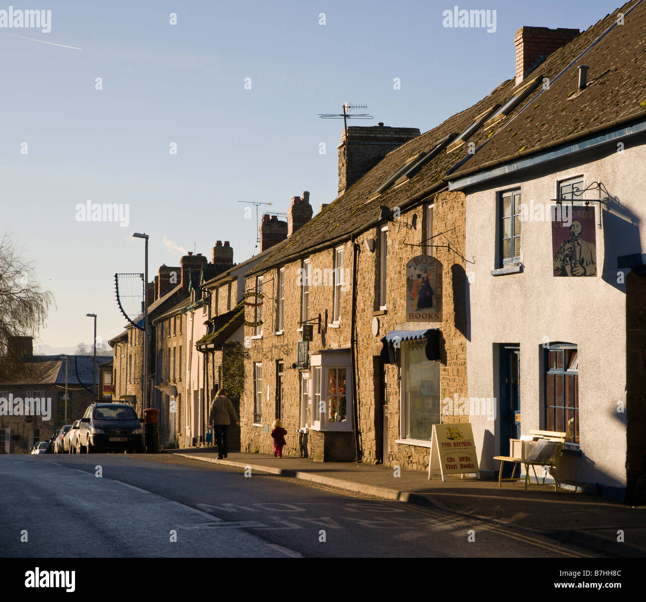 Hay on Wye in Welsh borders secondhand book and antique centre of