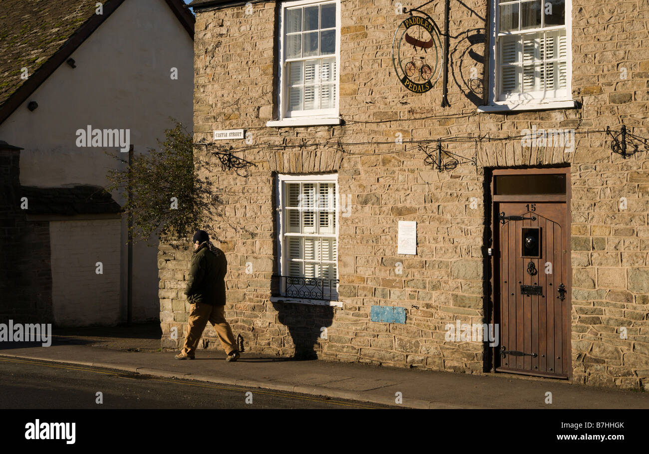 Hay on Wye in Welsh borders secondhand book and antique centre of