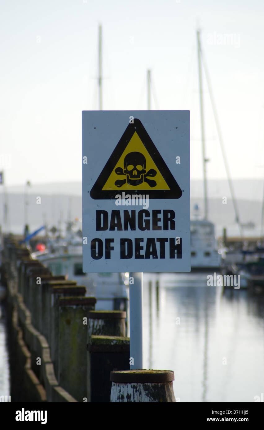 Danger of Death sign Stock Photo