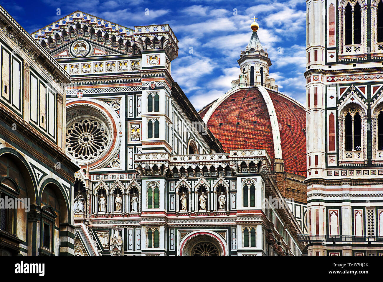 Florence's Cathedral Duomo di Firenze Tuscany Toscana Italy Stock Photo