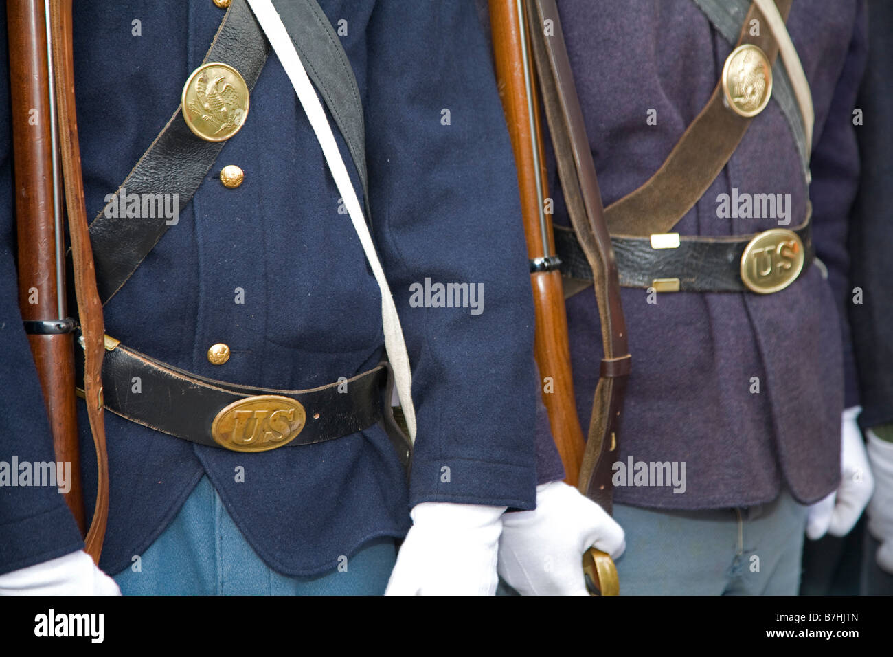 Civil War Reenactors Stock Photo