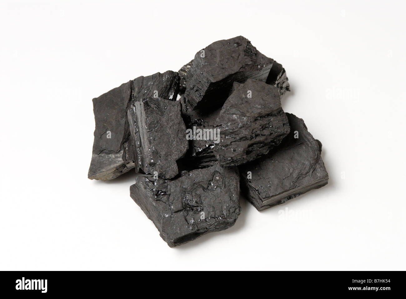 Pile of bituminous coal Stock Photo