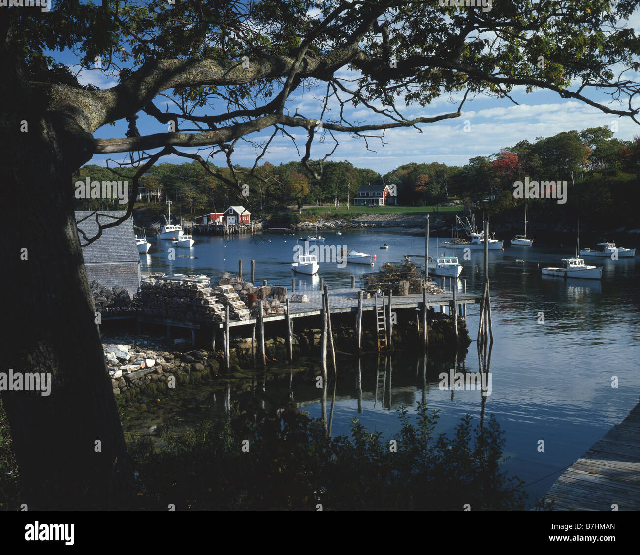 New Harbor, Maine Stock Photo Alamy