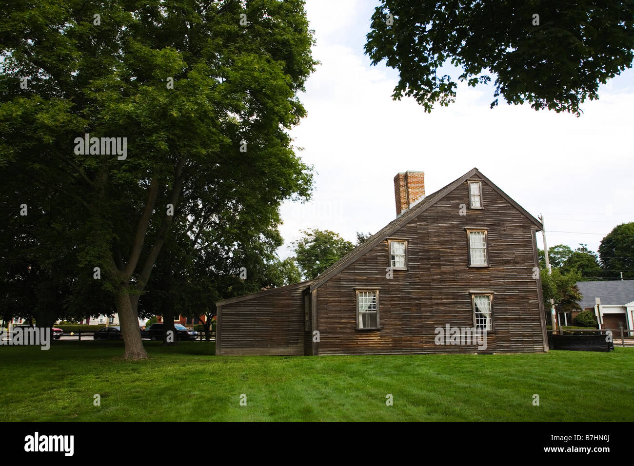 Birthplace of John Adams American Patriot Quincy Massachusetts Stock Photo