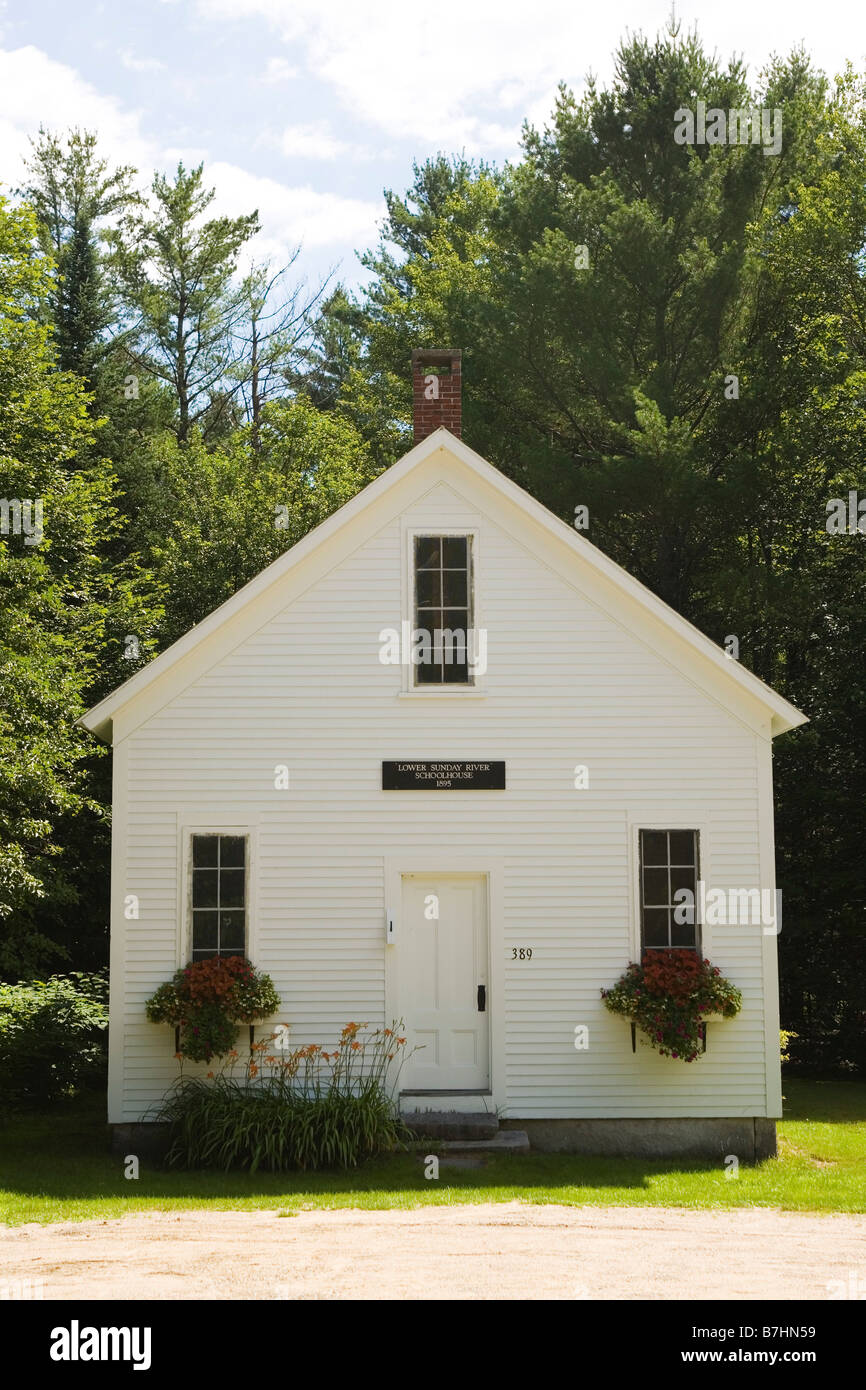 Old School House Newry Maine Stock Photo