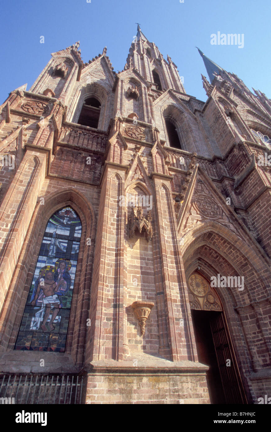 Our Lady of Guadalupe Cathedral in Zamora Michoacan Mexico Stock Photo