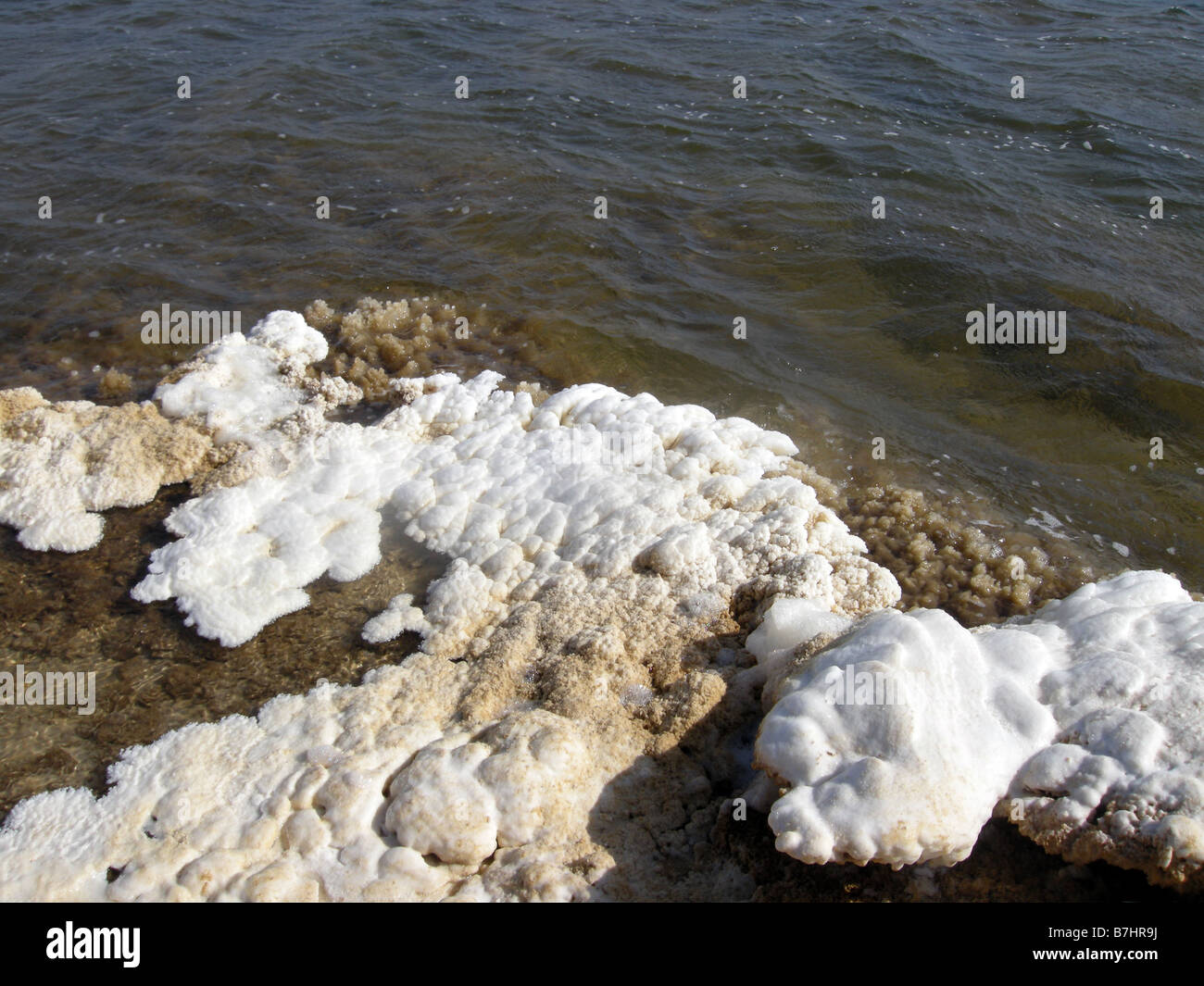 Salt Crystals, Lake Assal. Lowest place in Africa and Saltiest Place on Earth. Djibouti. Stock Photo