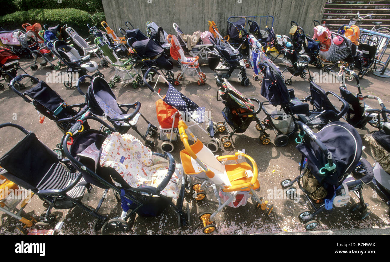 Strollers parking hi-res stock photography and images - Alamy