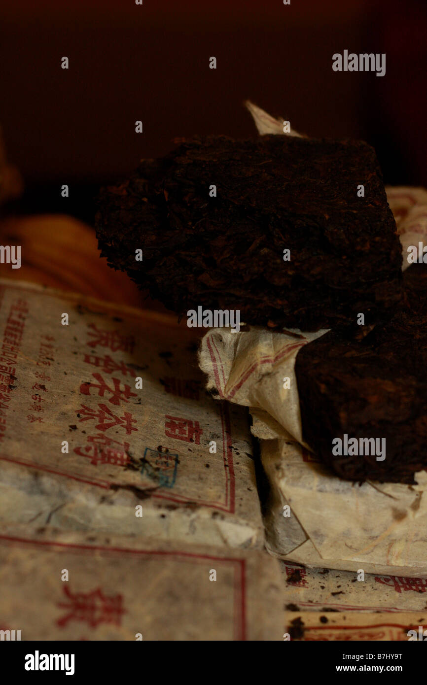 CHinese tea for sale at Guangzhou Flower Mrket New Year Celebration Stock Photo Alamy