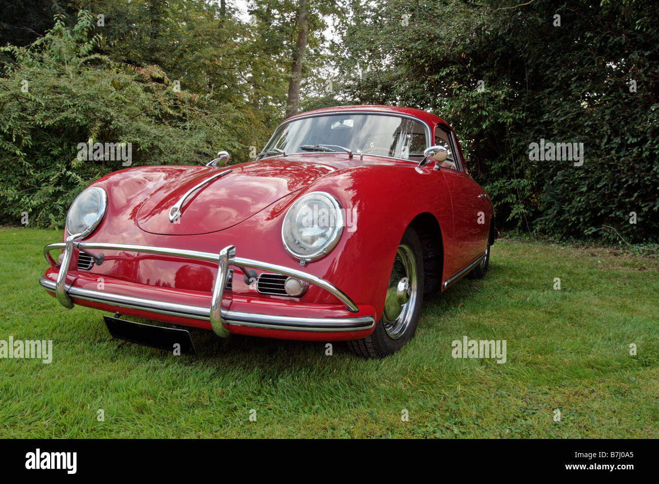 photograph of a red Porsche 356 Coupe Stock Photo - Alamy