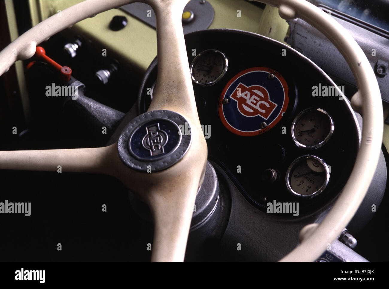 Bus steering wheel Stock Photo Alamy