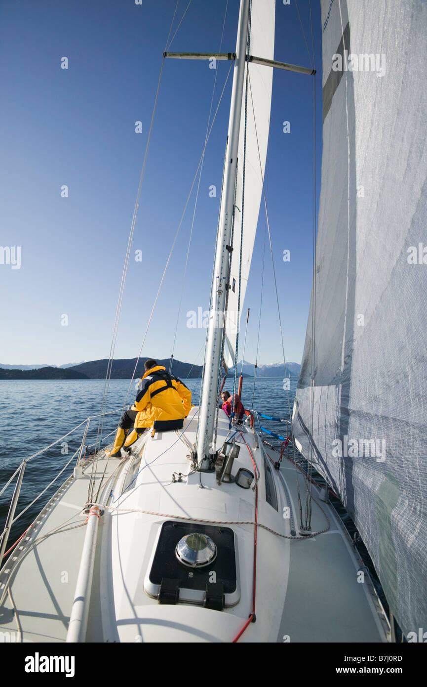 Sail racing, West Vancouver Yacht Club Stock Photo Alamy