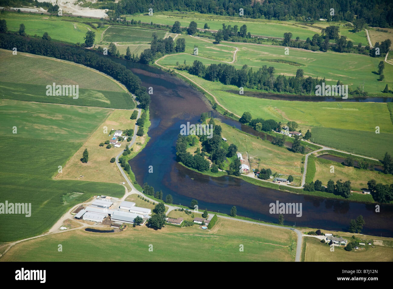 Farm Land, Fraser Valley, British Columbia, Canada Stock Photo Alamy