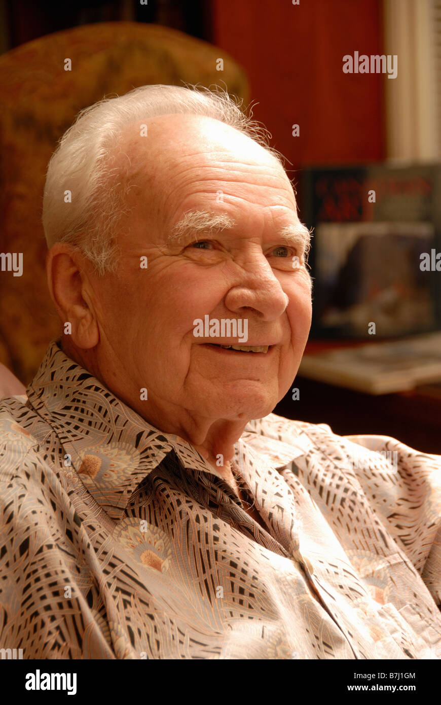 Senior male sitting, Regina, Saskatchewan Stock Photo Alamy