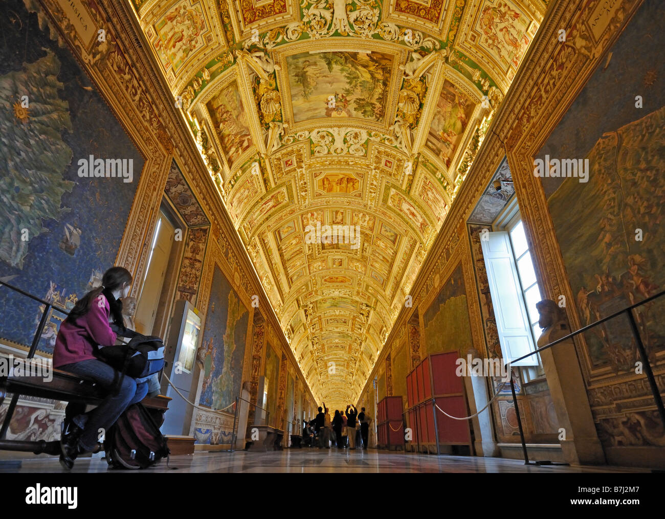 Hall of Maps Vatican Museums Vatican - Hall Of Maps Vatican Museums Vatican City Rome Italy Europe B7J2M7 