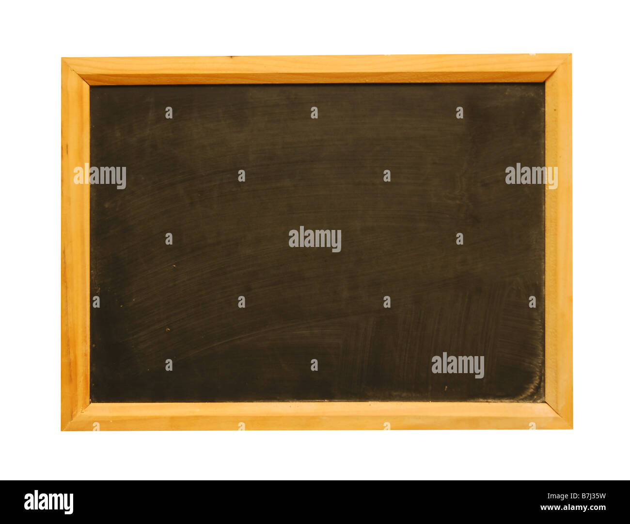 small school blackboard isolated on white background Stock Photo