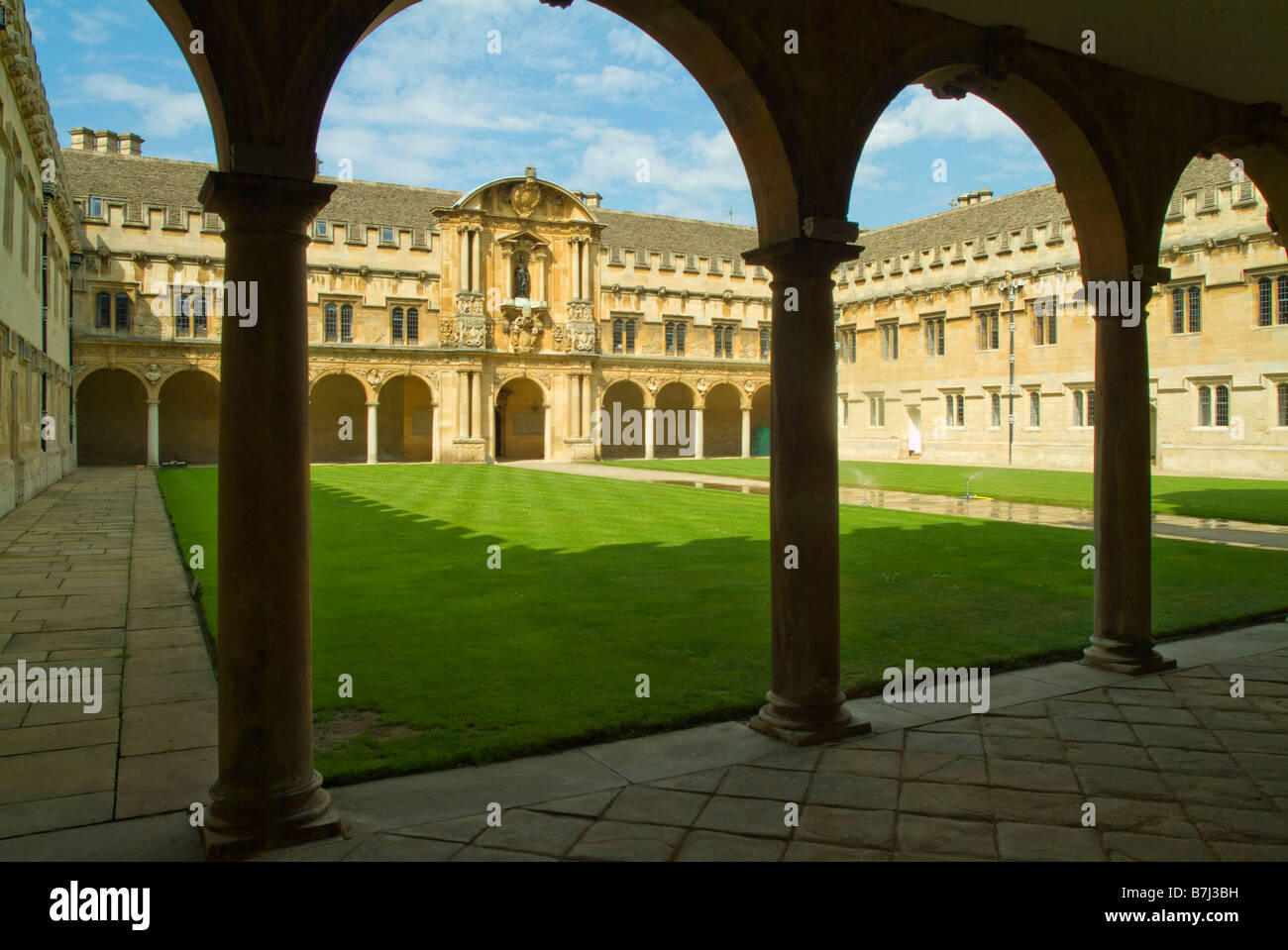 Arcading in St John's College, Oxford Stock Photo